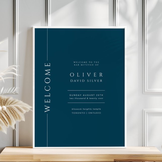 Välkomstskylt för den moderna flottan Blue Pub Mit Poster (Skapare uppladdad)