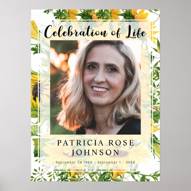 Välkomstskylt för Firande i livets foto Poster (Framsidan)