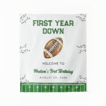 Välkomstskylt för fotbollsfödelsedagsfest