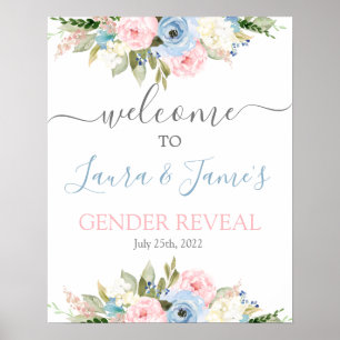 Välkomstskylt för gender Visa Poster