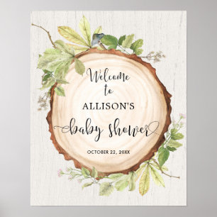 Välkomstskylt för gigantiska skogskläder poster