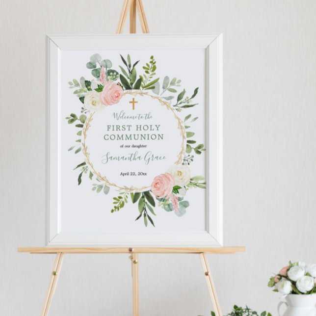 Välkomstskylt för Greeneres rosa: första gemensamm Poster (Skapare uppladdad)