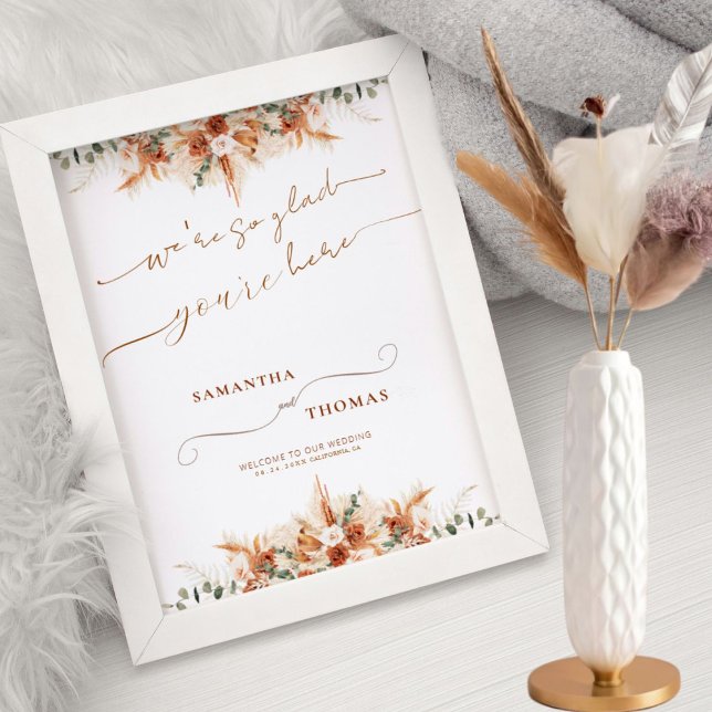 Välkomstskylt för Light Ivory Modern Minimal Bröll Poster (Skapare uppladdad)