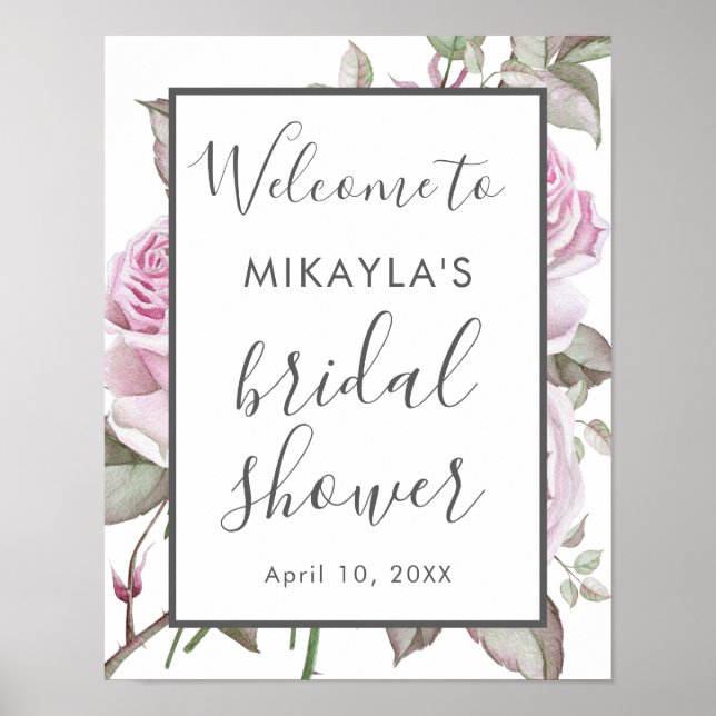 Välkomstskylt för Lila Ro Möhippa Poster (Framsidan)