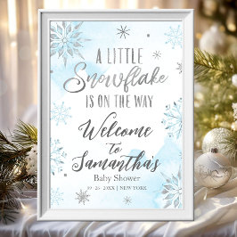 Välkomstskylt för lilla småbarn, babybabyskor poster