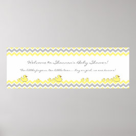 Välkomstskylt för Little Ankor Baby Shower Banner Poster