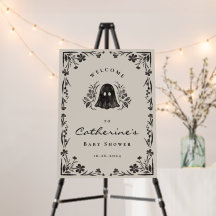 Välkomstskylt för Little Boo Halloween Baby Shower