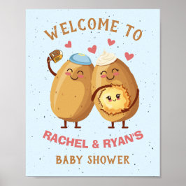 Välkomstskylt för Little Latke Baby Shower Poster