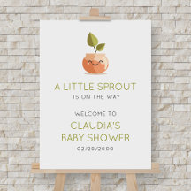 Välkomstskylt för Little Sprout Baby Shower