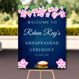 Välkomstskylt för Lotus Annaprashan Poster