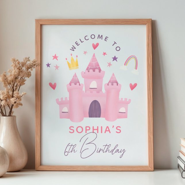 Välkomstskylt för Magic Princess Girls Birthday Poster (Skapare uppladdad)