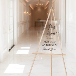 Välkomstskylt för middagsskript - en dag för varje