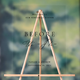 Välkomstskylt för minimalistisk akrylisk upprepnin