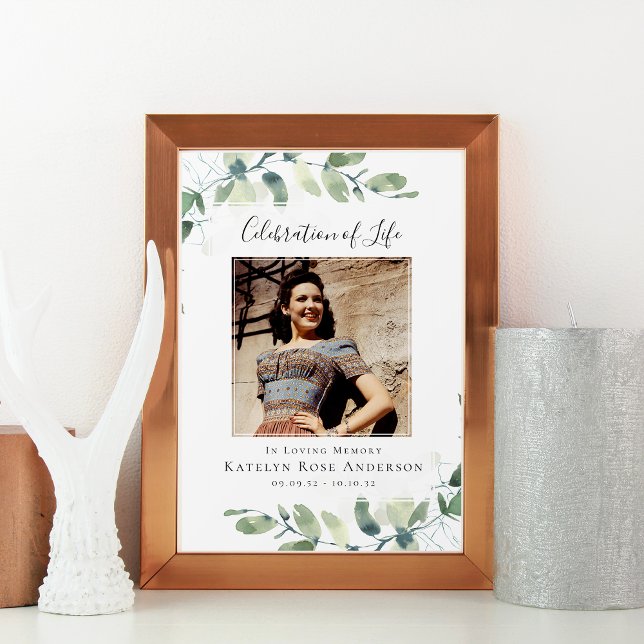 Välkomstskylt för minnesfirande vid begravning poster (Skapare uppladdad)