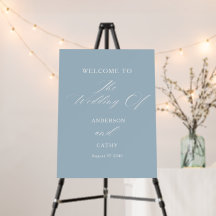 Välkomstskylt för Modern Elegant Calligraphy Bröll