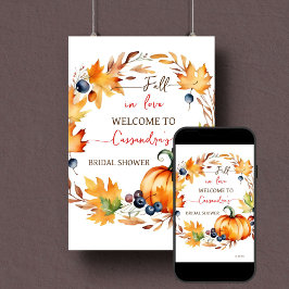 Välkomstskylt för möhippa av fallande i kärlek-pum poster