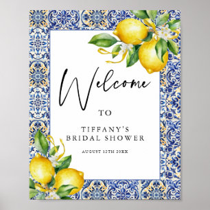 Välkomstskylt för Möhippan Mediterranean Lemons Poster