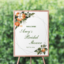 Välkomstskylt för orangens huvudkök Möhippa Poster