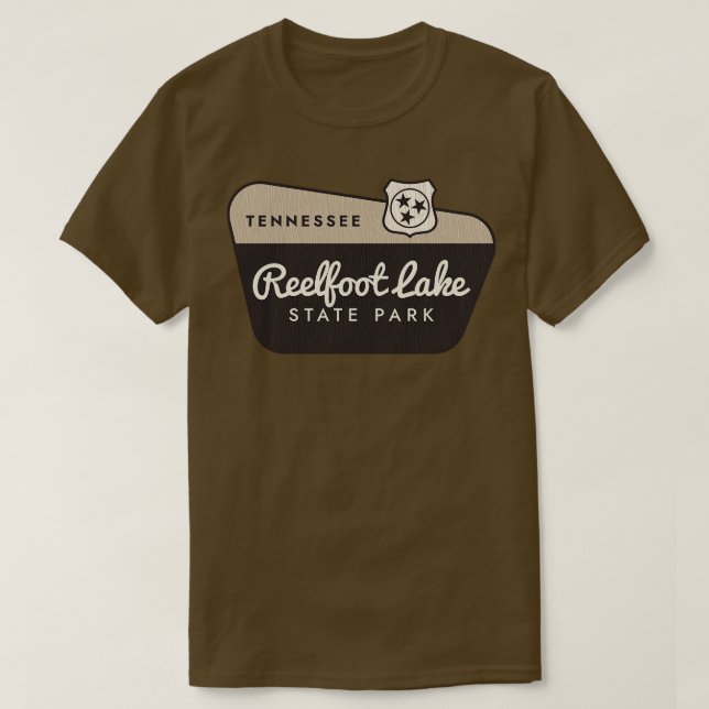 Välkomstskylt för Reelfoot Sjö State Park Tennesse T Shirt (Design framsida)