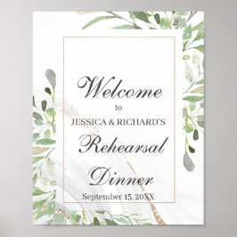 Välkomstskylt för repetitionens middag poster