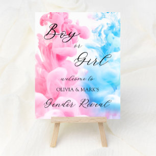 Välkomstskylt för Rökare ThBäste Baby Gender Revea Poster