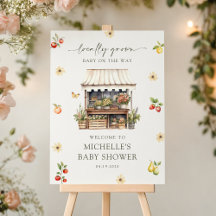 Välkomstskylt för Rustic Boho Baby Shower lokalt o