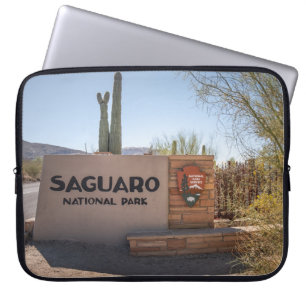Välkomstskylt för Saguaro nationalpark - bärbar da Laptop Fodral
