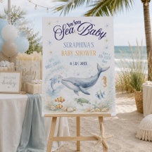 Välkomstskylt för Sea You Soon Baby Shower