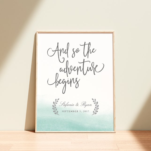 Välkomstskylt för Seaglass Tides Bröllop Poster (Skapare uppladdad)