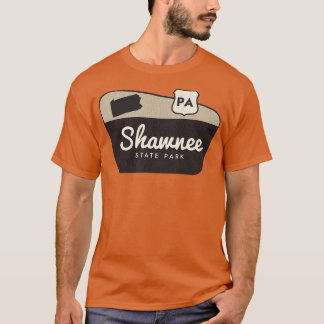Välkomstskylt för Shawnee State Park Pennsylvania T Shirt