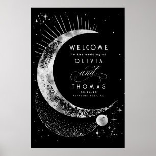 Välkomstskylt för Starry Night Himlar Celestial Br Poster