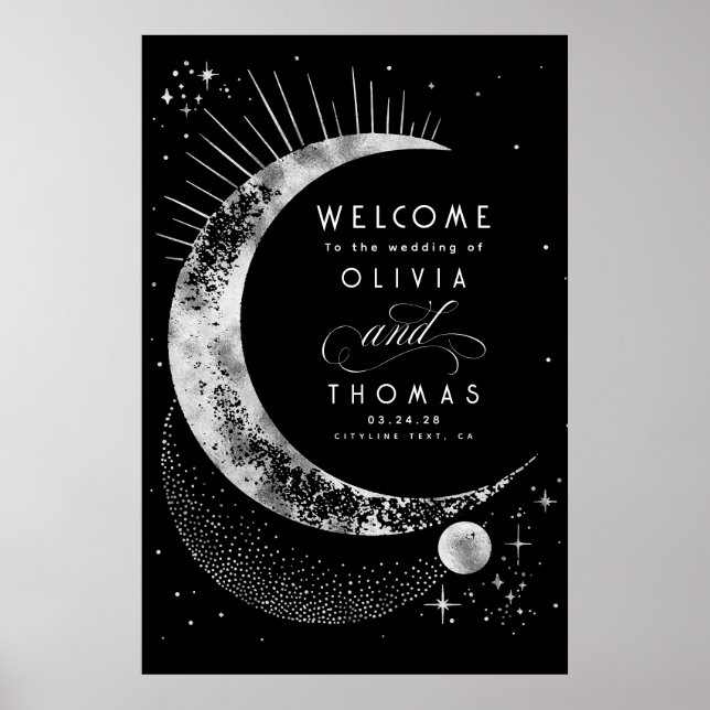 Välkomstskylt för Starry Night Himlar Celestial Br Poster (Framsidan)