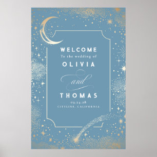 Välkomstskylt för Starry Night Himlar Celestial Br Poster