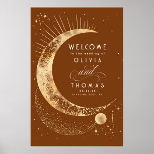 Välkomstskylt för Starry Night Himlar Celestial Br Poster