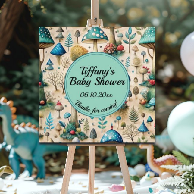 Välkomstskylt för svampar och babyskor välkomstsky poster (Skapare uppladdad)