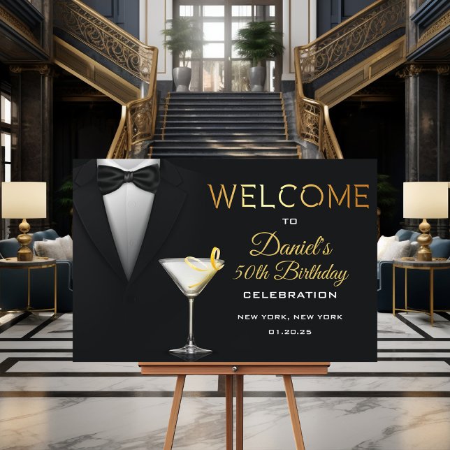 Välkomstskylt för Tuxedo Cocktail Poster (Skapare uppladdad)