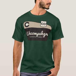 Välkomstskylt för Uncompahgre National Forest Colo T Shirt