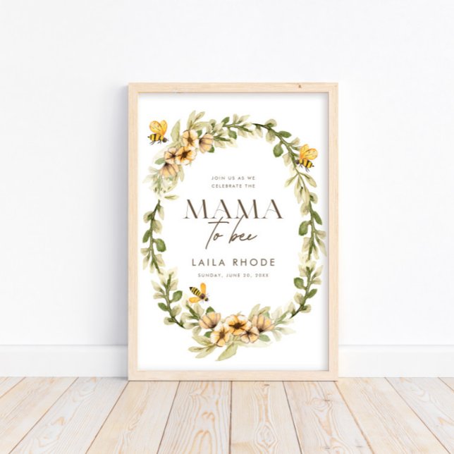 Välkomstskylt för välkomstskylt för Bee Vår Baby S Poster (Skapare uppladdad)