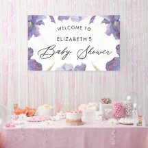 Välkomstskylt för vattenfärgen Iris Blommigt Vår G