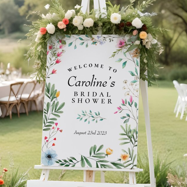 Välkomstskylt för vildblomsterfirande poster (Skapare uppladdad)