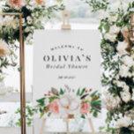 Välkomstskylt för vitRosa Möhippa för blommigt Grö Poster<br><div class="desc">Välkomstskylt för vitRosa Möhippa för blommigt Grönt</div>