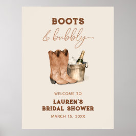 Välkomstskylt för Western vinterfärgstunga Poster