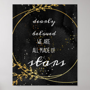 Välkomstskylt från Celestial Boho Bröllop Poster