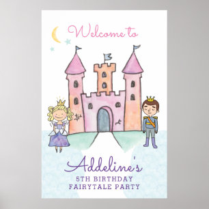 Välkomstskylt från Fairytale, Princess Poster