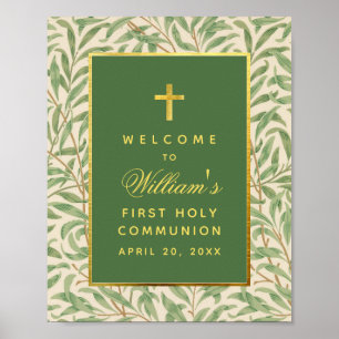 Välkomstskylt från Guld Greenery, första kommunens Poster