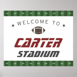 Välkomstskylt från Röda födelsedag i amerikansk fo Poster