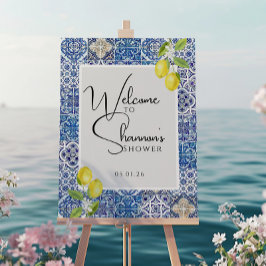 Välkomstskylt med italiensk inspiration | Elegant Poster