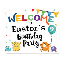 Välkomstskylt om måndag