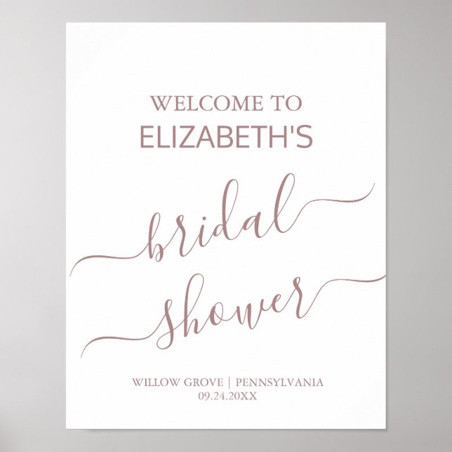 Välkomstskylt om välkomstsignatur för ro Guld Möhi Poster (Framsidan)