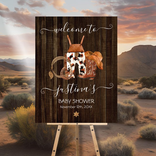 Välkomstskylt om Western babybabystölder på Little Poster (Skapare uppladdad)